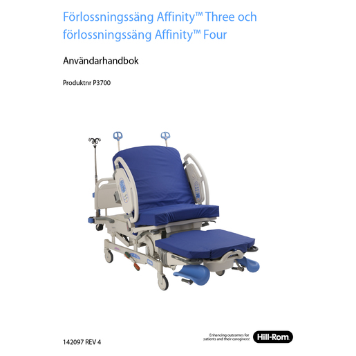 User Manual, Affinity 3 & 4, Swedish