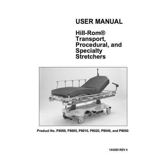 User Manual, Transport Stretcher