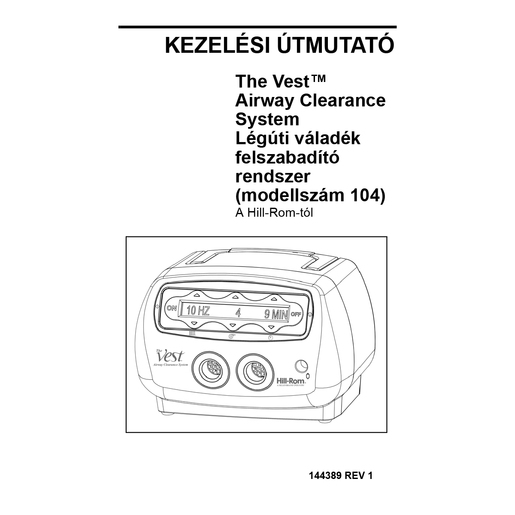 User Manual, The Vest, Hungarian