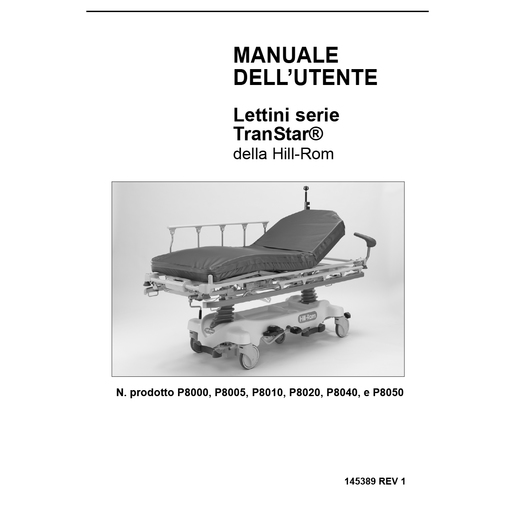 User Manual, Transport Stretcher, Italian