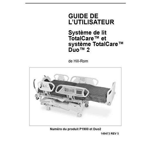 User Manual, TotalCare M Model & Duo 2, French