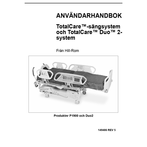 User Manual, TotalCare M Model & Duo 2, Swedish