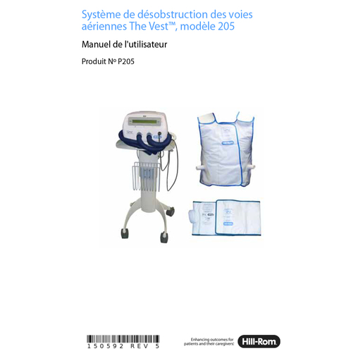 User Manual, Vest 205, French