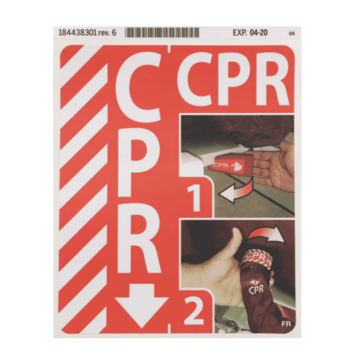 LABEL, CPR INSTRUCTIONS FR