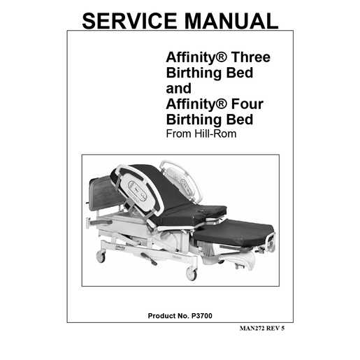 Service Manual, Afffinity 3 & 4 Bed