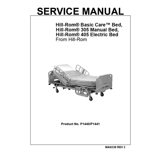 Service Manual, Basic Care Bed