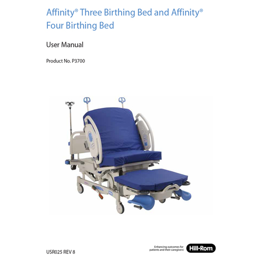 User Manual, Affinty 3 & 4 Bed