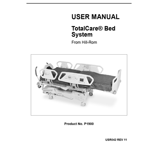 User Manual, TotalCare Bed System